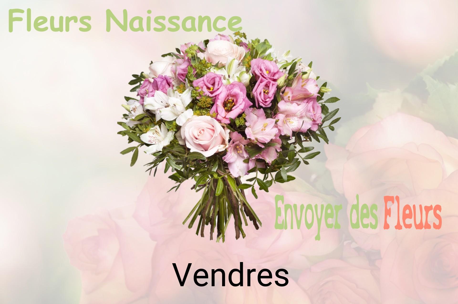 Bouquet de fleurs de naissance livré à Vendres
